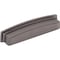 Jeffrey Alexander 128 mm Center Brushed Pewter Square-to-Center Square Renzo Cabinet Cup Pull 141-128BNBDL - alternate 1